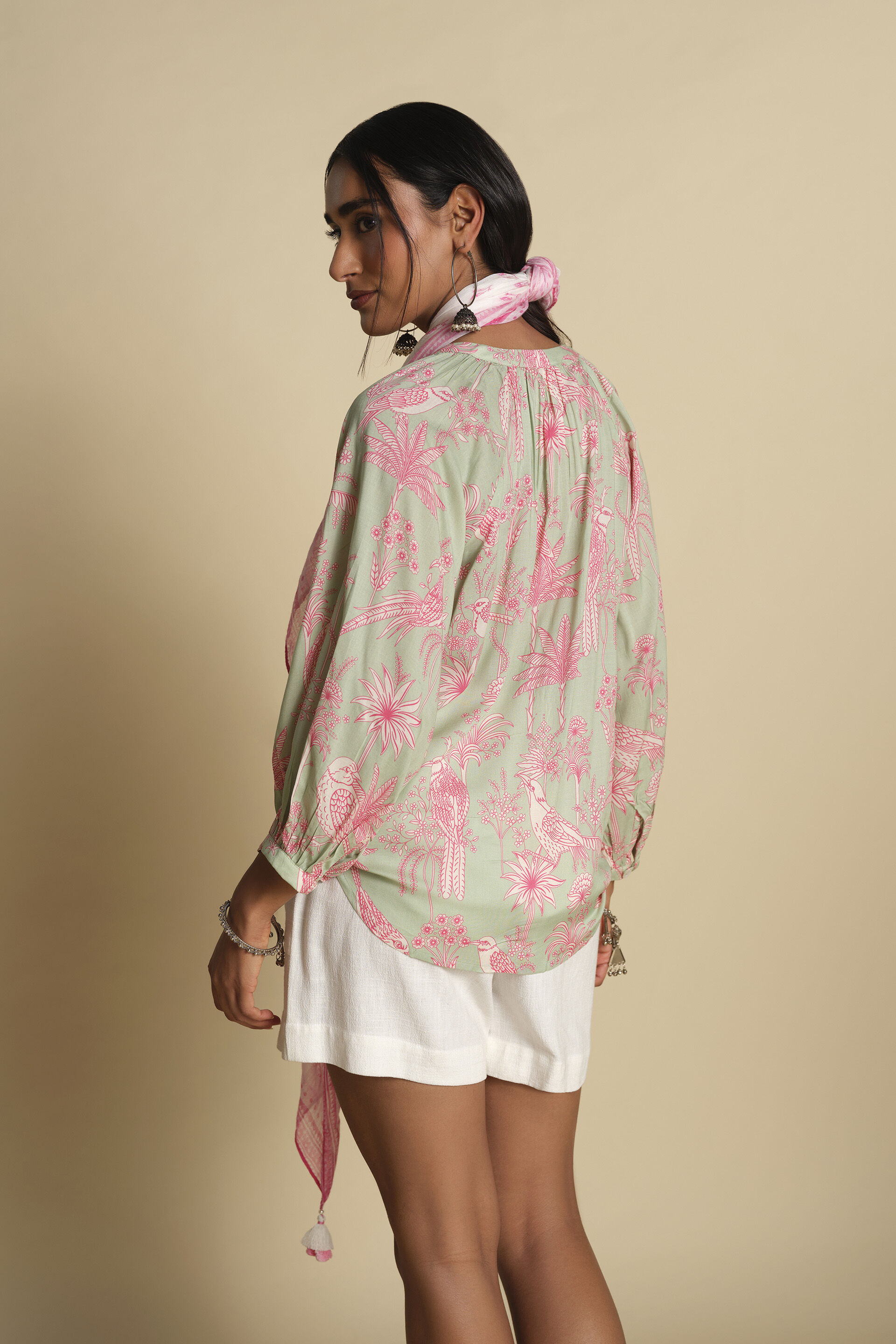 Jheel Top, Sage Green, image 5